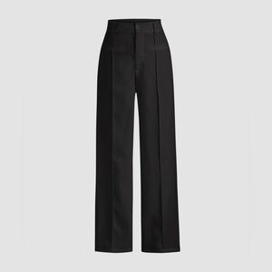Cider Black Wide Leg High Rise Pants Trousers Slacks Flare